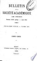 Bulletin de la Société Académique de Brest