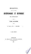 Bulletin de la Société archéologique et historique de l'Orléanais