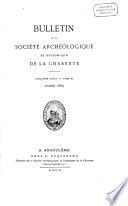 Bulletin de la Société Archéologique et Historique de la Charente