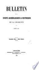 Bulletin de la Société archéologique et historique de la Charente