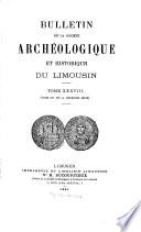 Bulletin de la Société Archéologique et Historique du Limousin