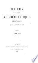 Bulletin de la Société archéologique et historique du Limousin