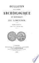 Bulletin de la Société archéologique et historique du Limousin