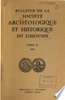 Bulletin de la Société archéologique et historique du Limousin