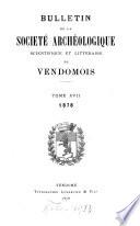 Bulletin de la Société Archéologique, Scientifique & Littéraire du Vendômois