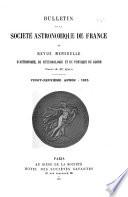 Bulletin de la Société astronomique de France et revue mensuelle d'astronomie, de météorologie et de physique du globe