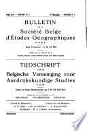 Bulletin de la Société belge d'études géographiques