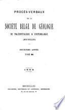 Bulletin de la Société Belge de Géologie, de Paléontologie et d'Hydrologie