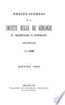 Bulletin de la Société belge de géologie, de paléontologie et d'hydrologie