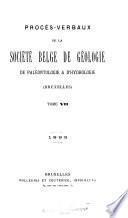 Bulletin de la Société belge de géologie, de paléontologie et d'hydrologie