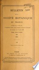 Bulletin de la Société Botanique de France