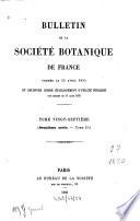 Bulletin de la Société Botanique de France