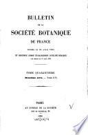 Bulletin de la Société Botanique de France