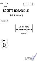 Bulletin de la Société botanique de France