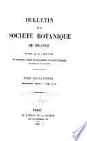 Bulletin de la Société botanique de France