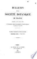 Bulletin de la Société Botanique de France