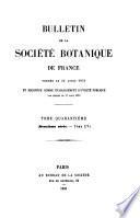 Bulletin de la Société botanique de France