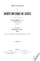 Bulletin de la Société botanique de Genève