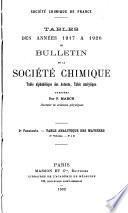 Bulletin de la Société chimique de France