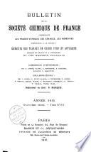 Bulletin de la Société chimique de France