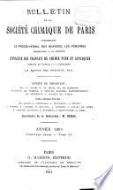 Bulletin de la Société Chimique de Paris