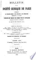 Bulletin de la Société chimique de Paris