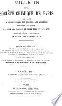 Bulletin de la Société chimique de Paris