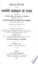 Bulletin de la Société Chimique de Paris
