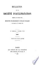 Bulletin de la Société d'acclimatation