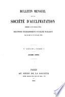 Bulletin de la Société d'Acclimatation