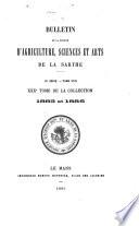 Bulletin de la Société d'agriculture, sciences et arts de la Sarthe