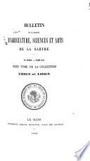 Bulletin de la Société d'agriculture, sciences et arts de la Sarthe