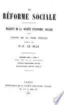 Bulletin de la Société d'économie sociale et des Unions de la paix sociale