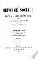 Bulletin de la Sociëtë d'ëconomie sociale etdes Unions de la paix sociale