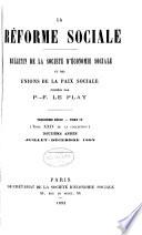 Bulletin de la Sociëtë d'ëconomie sociale etdes Unions de la paix sociale