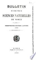 Bulletin de la Société d'étude des sciences naturelles de Nîmes