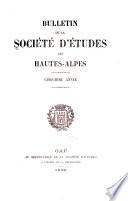 Bulletin de la Société d'études des Hautes-Alpes