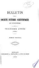 Bulletin de la Société d'études scientifiques du Finistère