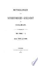 Bulletin de la Société d'histoire naturelle de Colmar