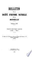 Bulletin de la Société d'histoire naturelle de la Moselle