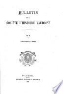 Bulletin de la Société d'Histoire Vaudoise