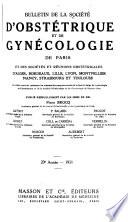 Bulletin de la Société d'obstétrique et de gynécologie de Paris