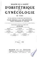 Bulletin de la Société d'obstétrique et de gynécologie de Paris