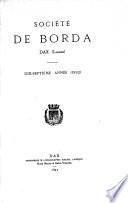 Bulletin de la Société de Borda