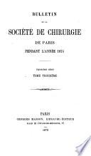 Bulletin de la Société de Chirurgie de Paris