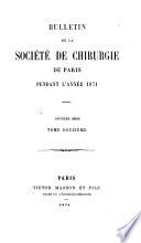 Bulletin de la Société de chirurgie de Paris