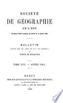 Bulletin de la Société de géographie de l'Est