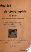 Bulletin de la Société de géographie de l'Est