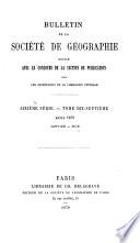 Bulletin de la Société de géographie