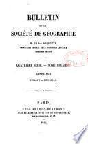 Bulletin de la Société de géographie